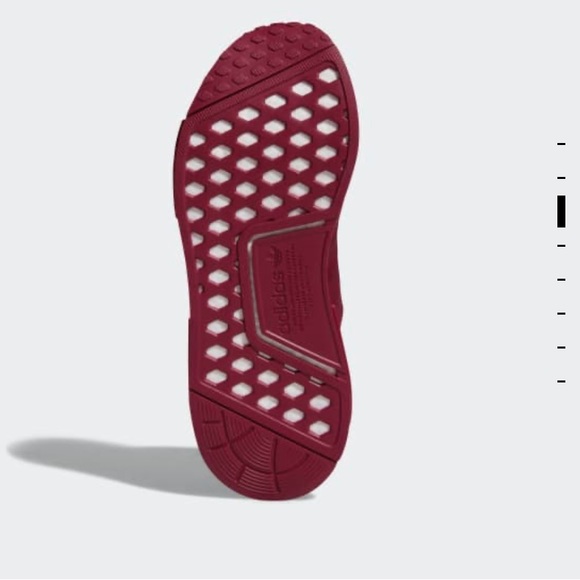 Adidas NMD R1 burgundy sneakers - Picture 3 of 4